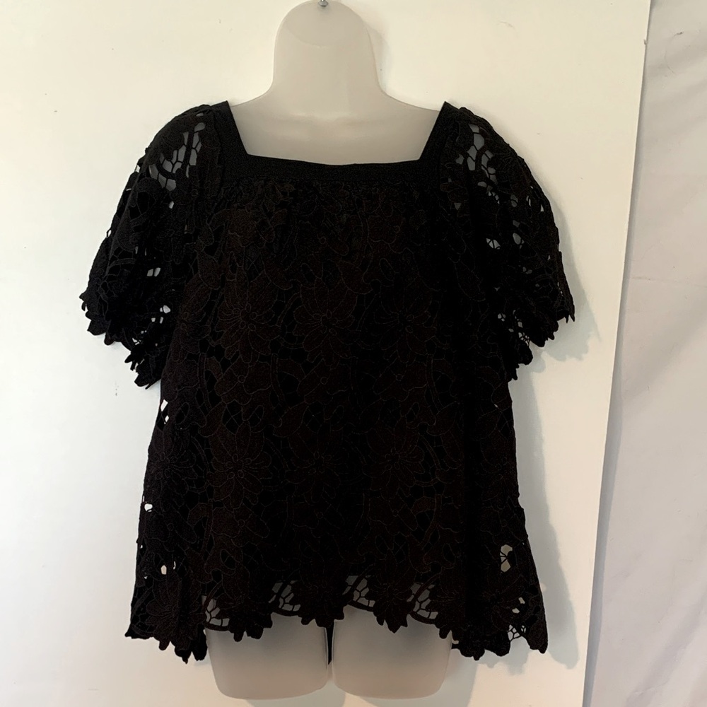 Umgee Black Lace Blouse